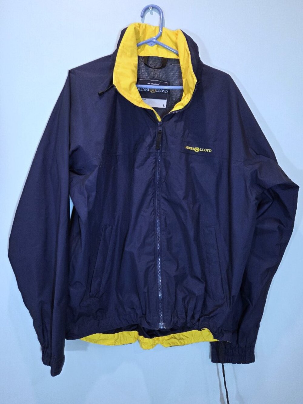 NWOT Henri Lloyd Navy Blue & Yellow Sailing Jacket Size L